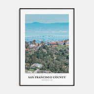 San Francisco County Portrait Color Poster