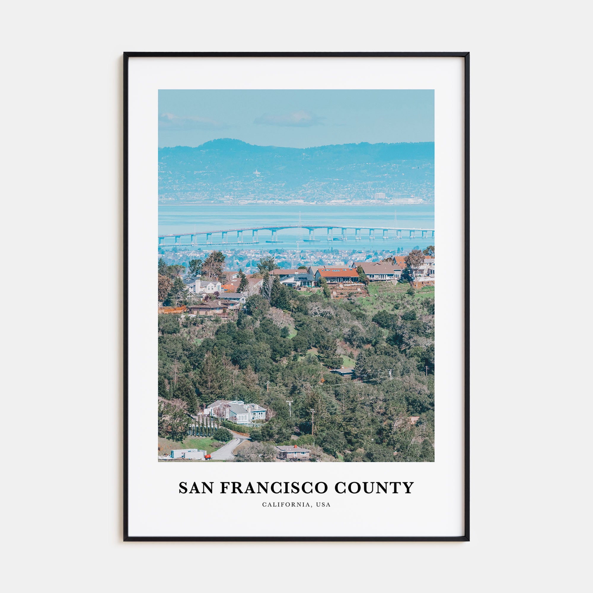 San Francisco County Portrait Color Poster