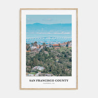San Francisco County Portrait Color Poster