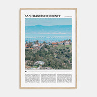 San Francisco County Travel Color Poster