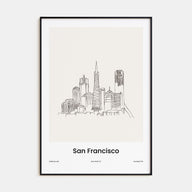 San Francisco Drawn No 1 Poster
