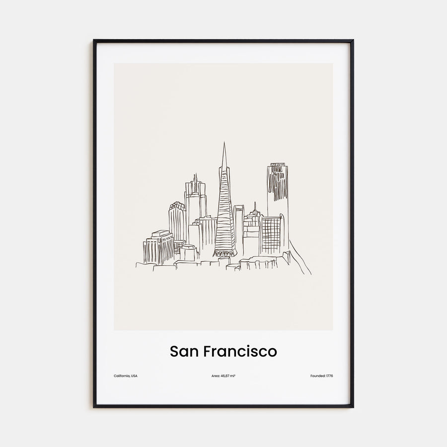 San Francisco Drawn No 1 Poster