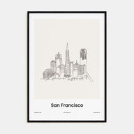 San Francisco Drawn No 1 Poster