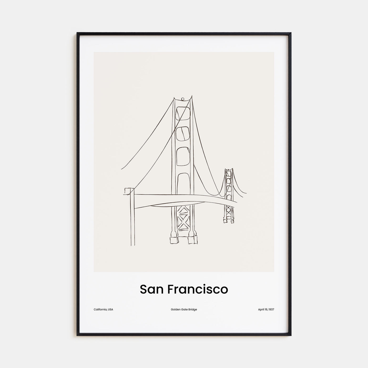 San Francisco Drawn No 2 Poster