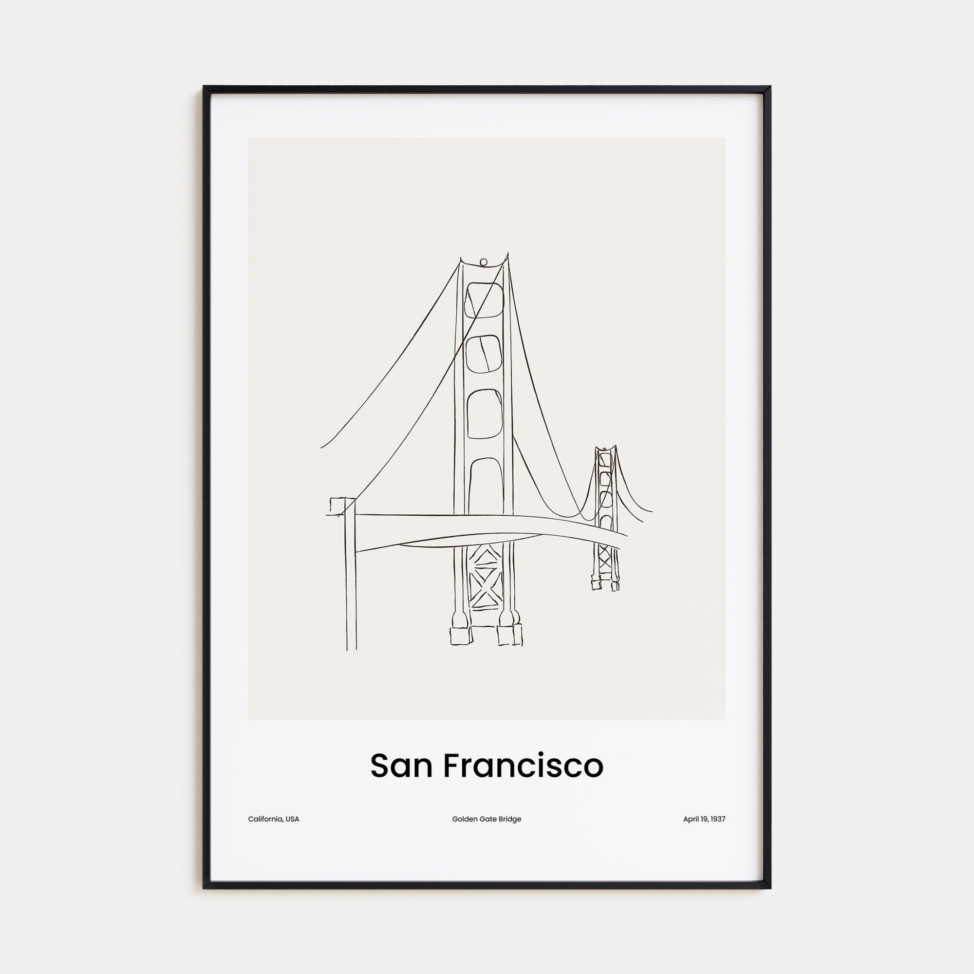 San Francisco Drawn No 2 Poster