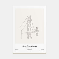 San Francisco Drawn No 2 Poster