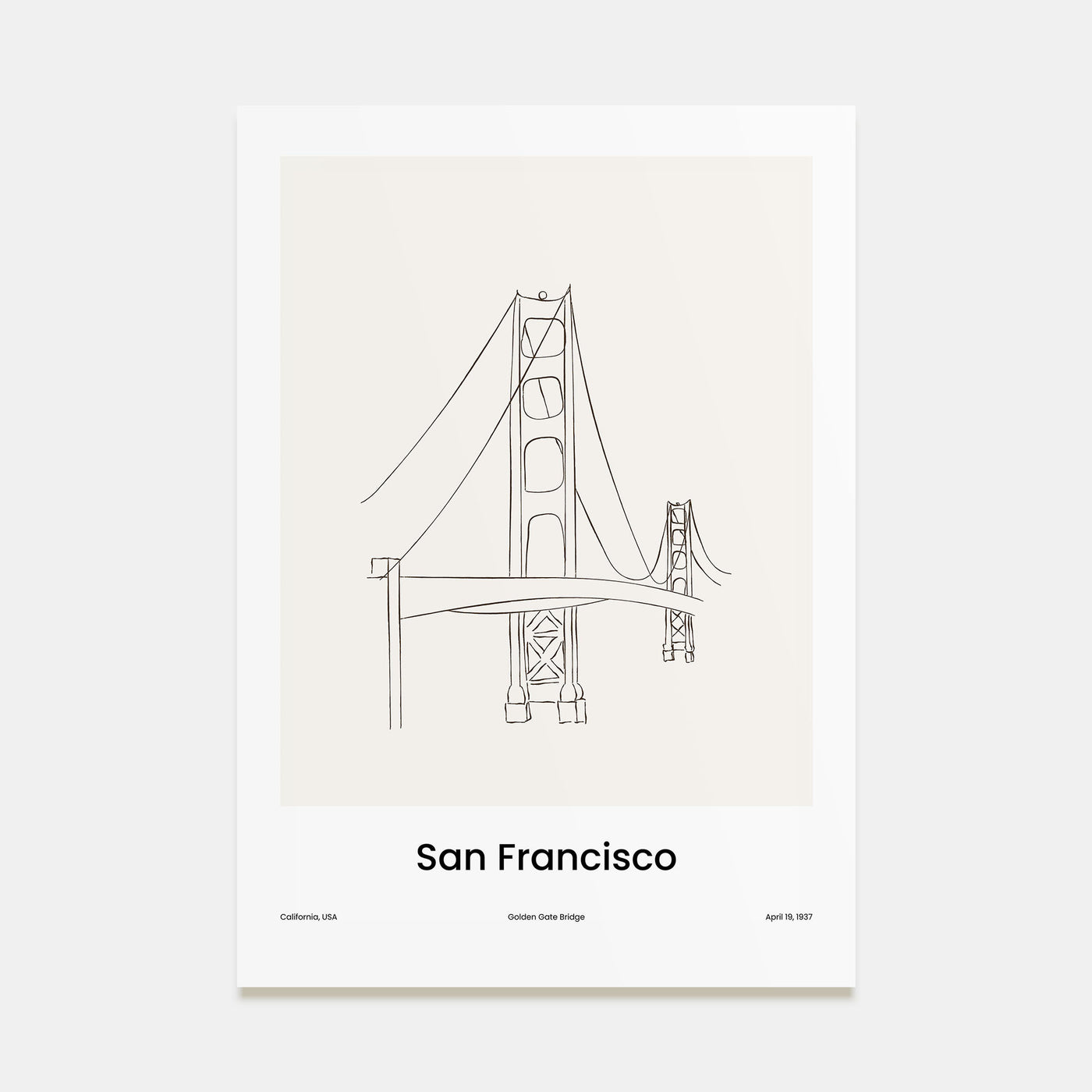 San Francisco Drawn No 2 Poster