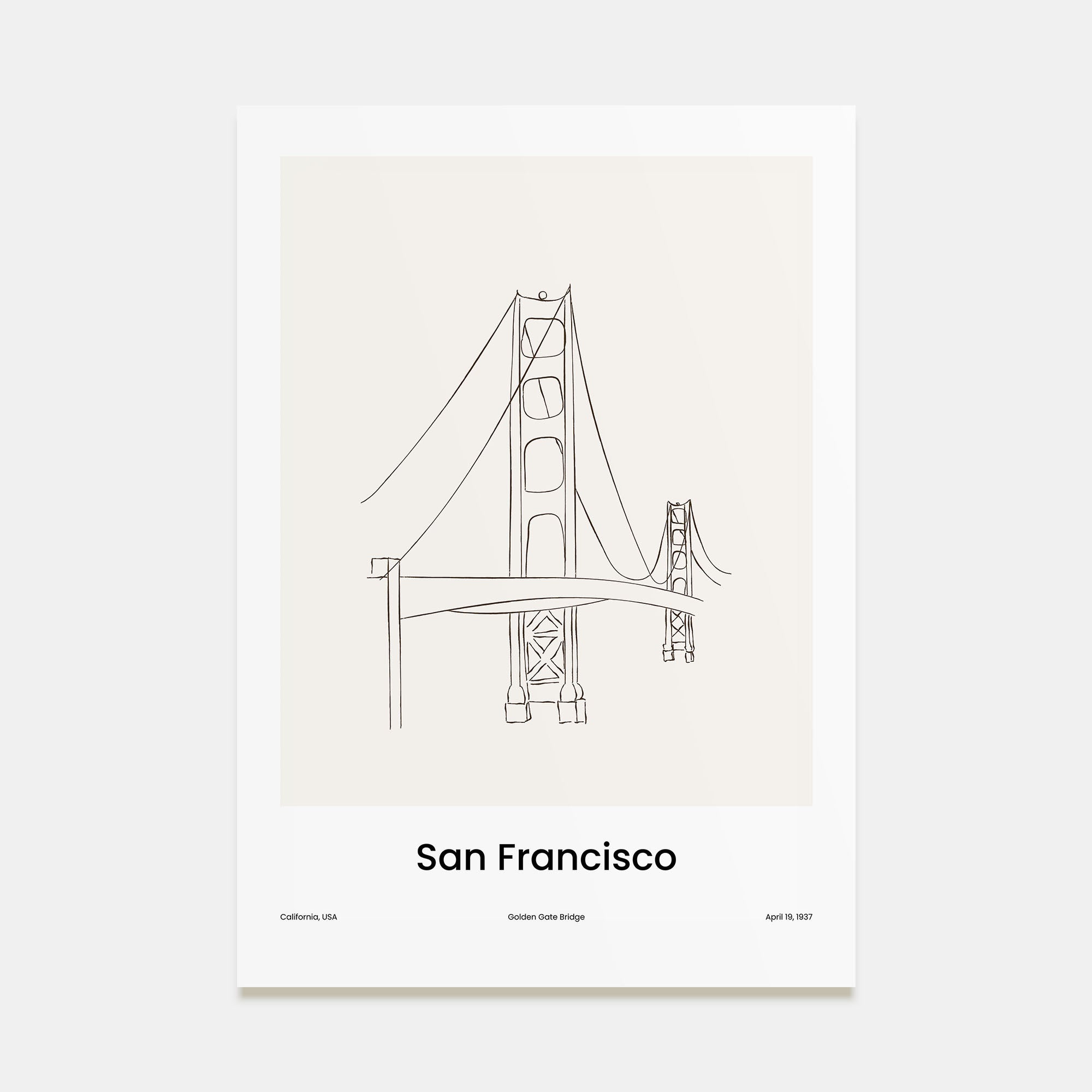 San Francisco Drawn No 2 Poster