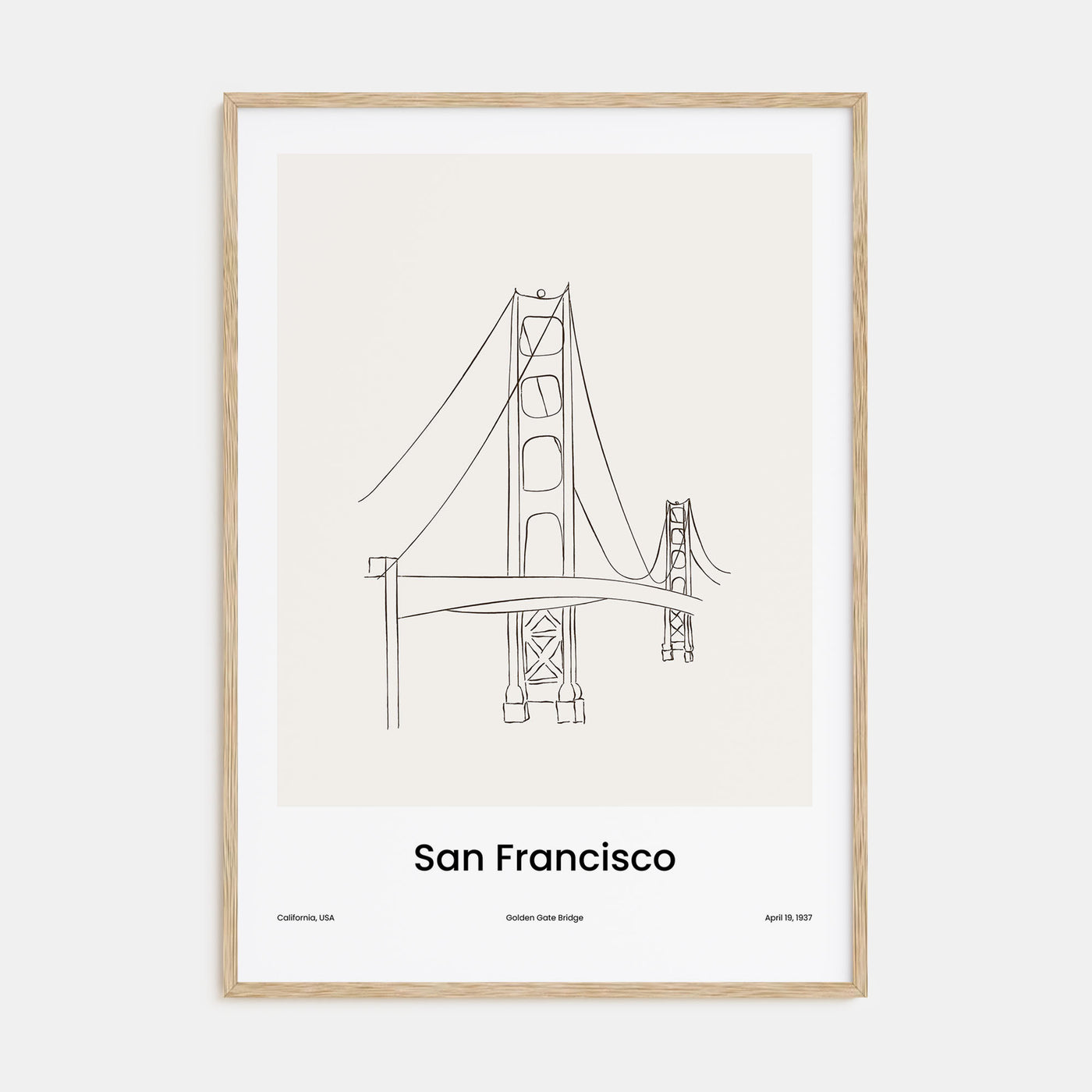 San Francisco Drawn No 2 Poster