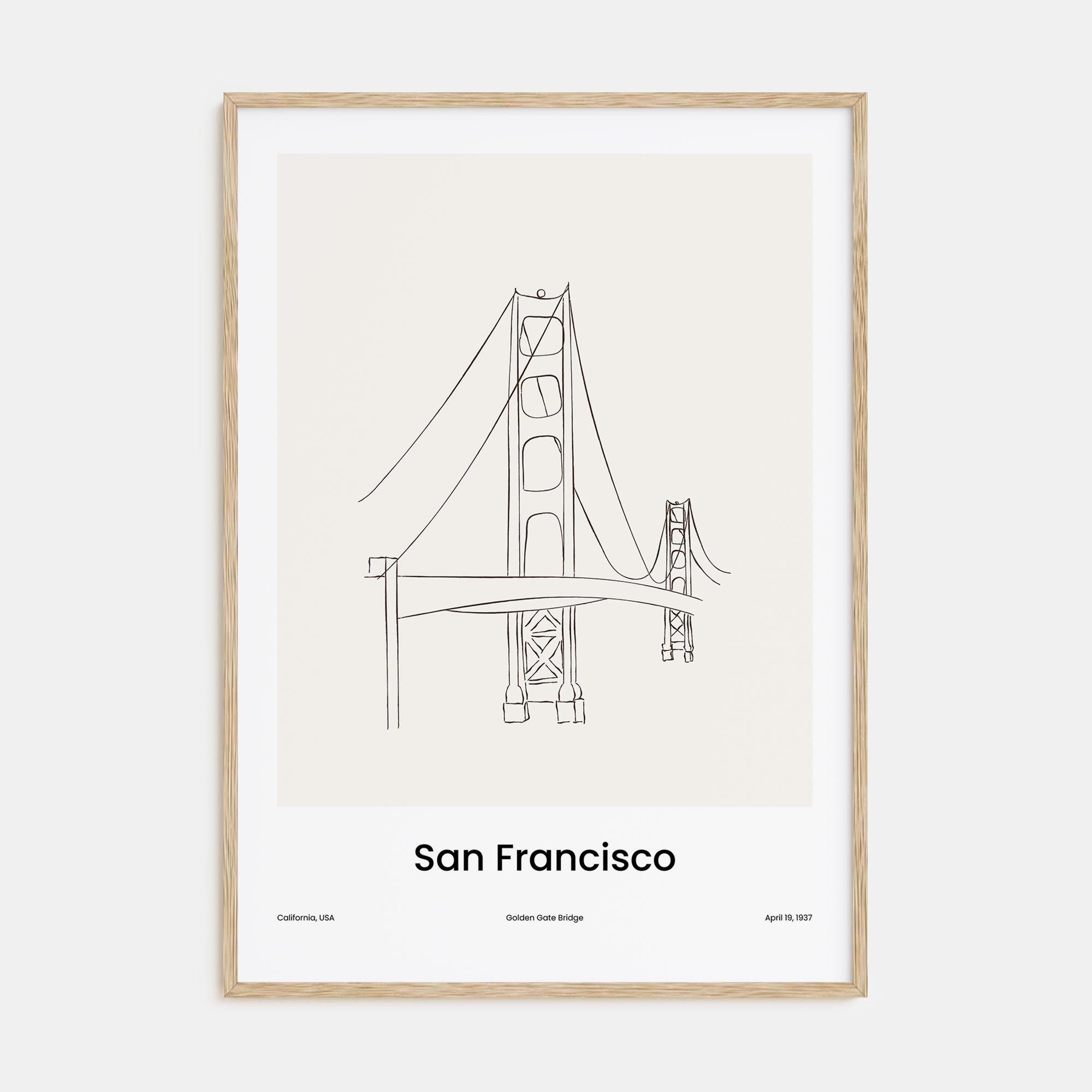 San Francisco Drawn No 2 Poster