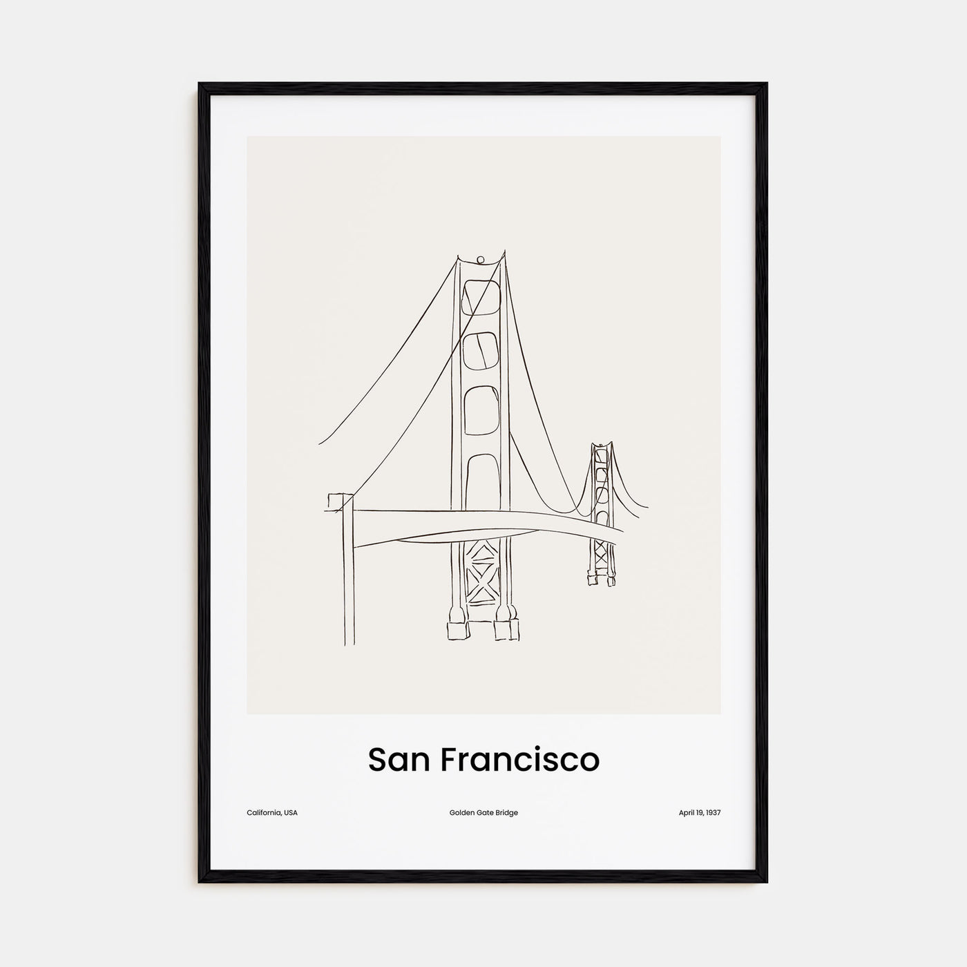 San Francisco Drawn No 2 Poster