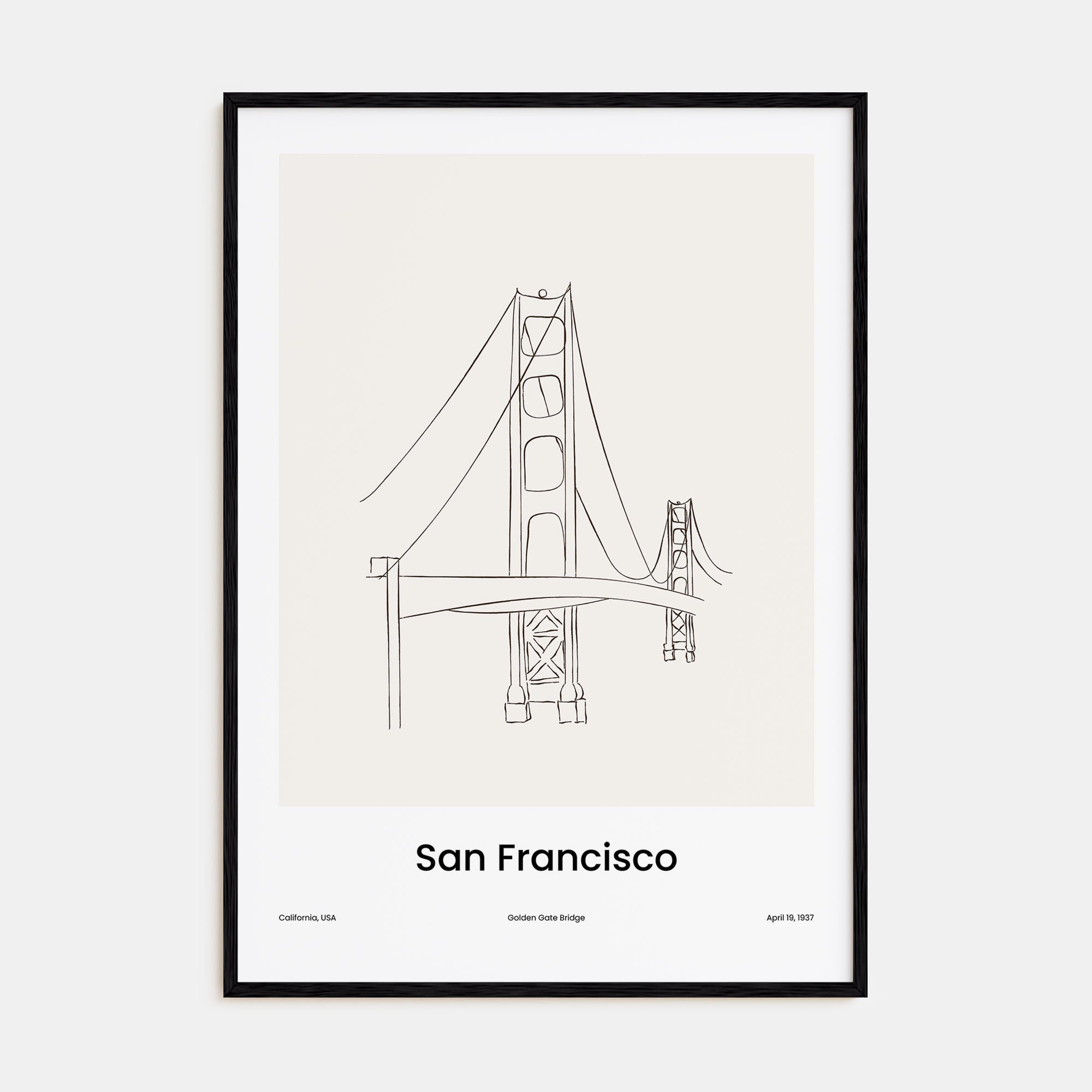 San Francisco Drawn No 2 Poster