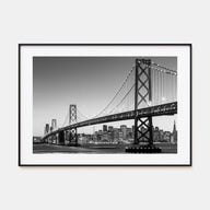 San Francisco Landscape B&W No 1 Poster