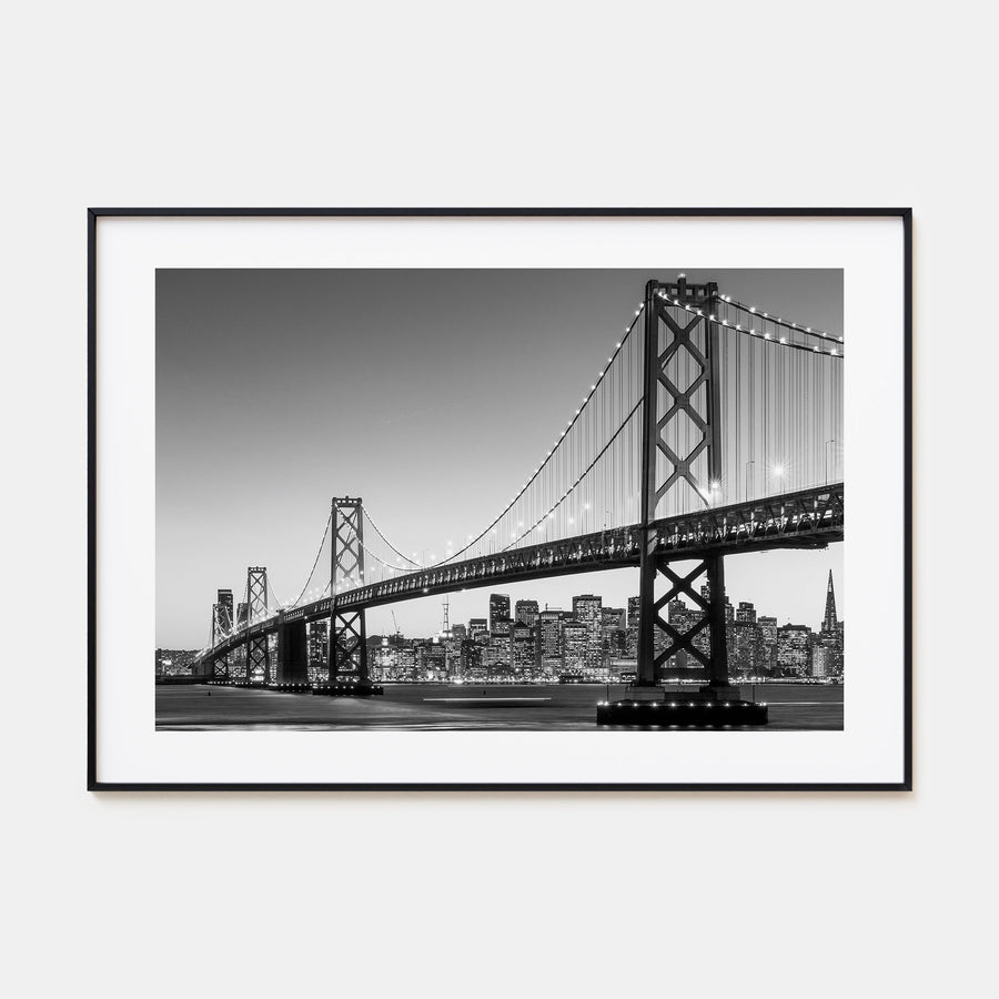 San Francisco Landscape B&W No 1 Poster