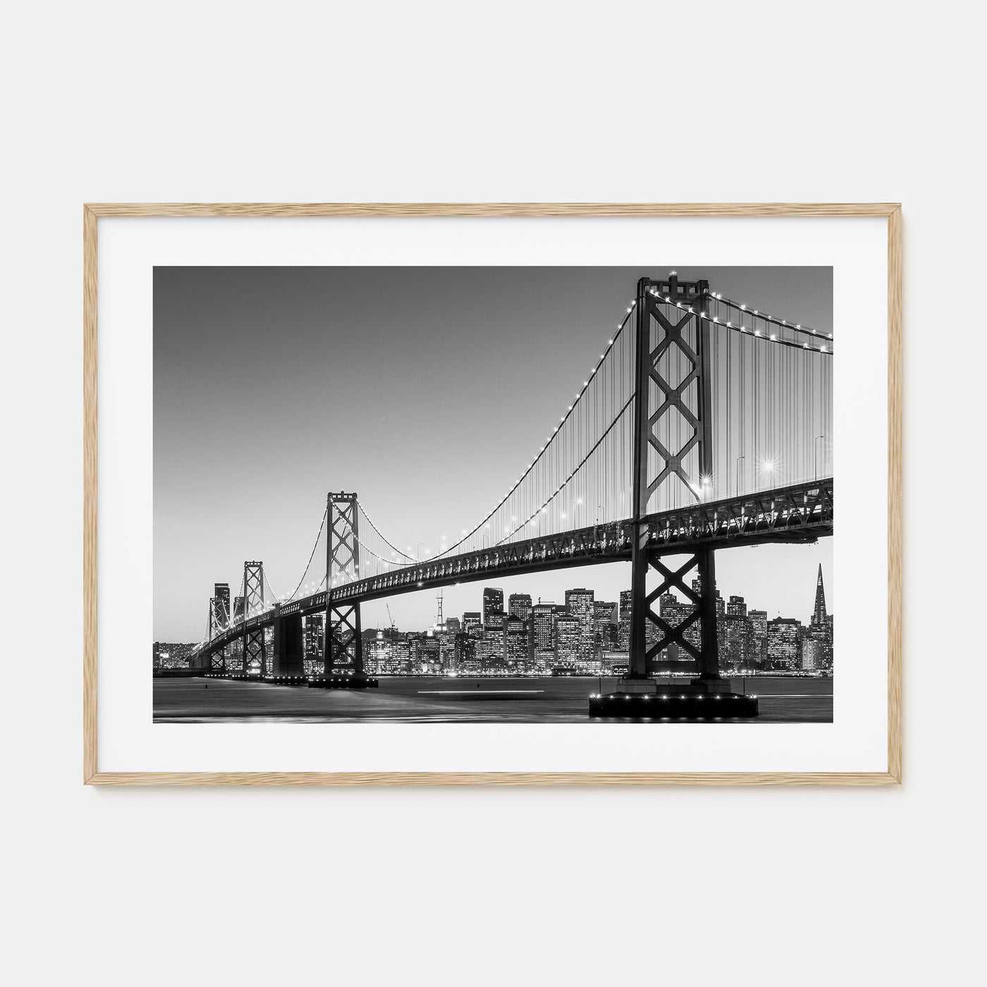 San Francisco Landscape B&W No 1 Poster