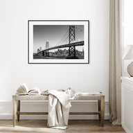 San Francisco Landscape B&W No 1 Poster