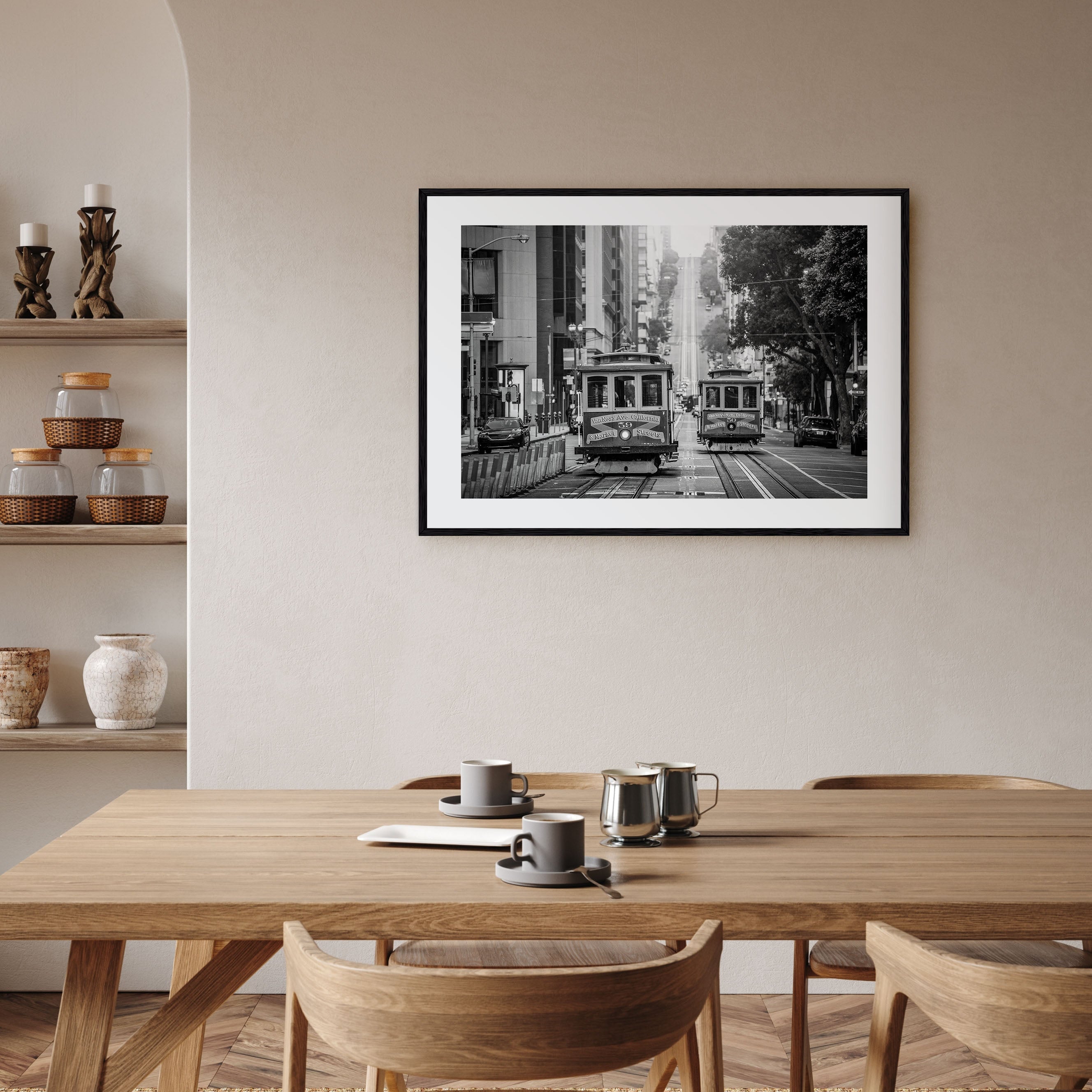 San Francisco Landscape B&W No 2 Poster