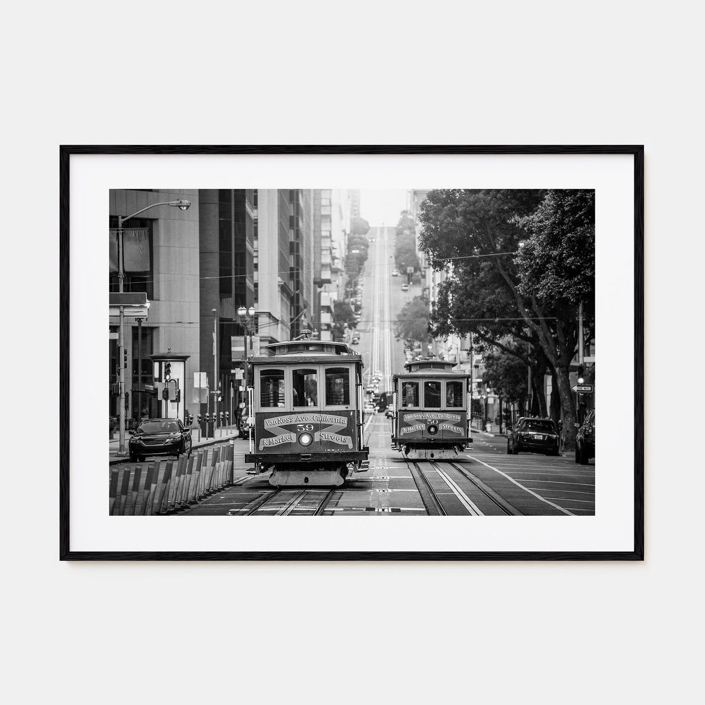 San Francisco Landscape B&W No 2 Poster