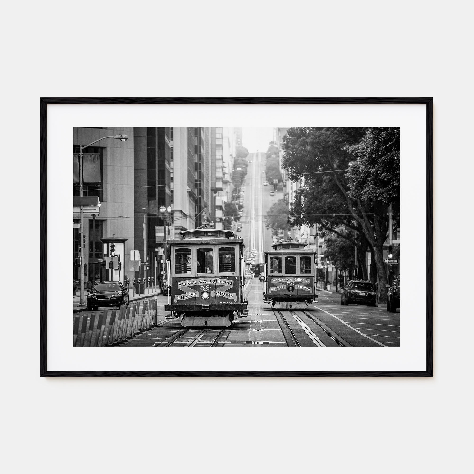 San Francisco Landscape B&W No 2 Poster