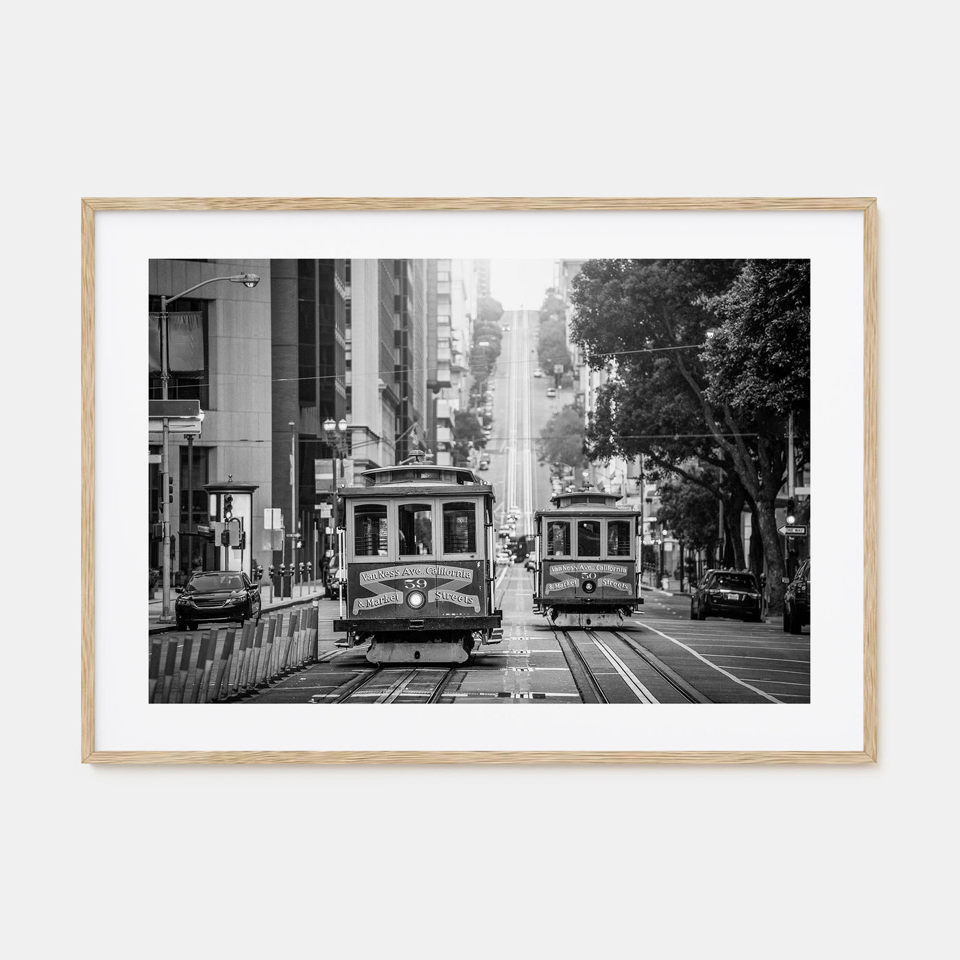San Francisco Landscape B&W No 2 Poster