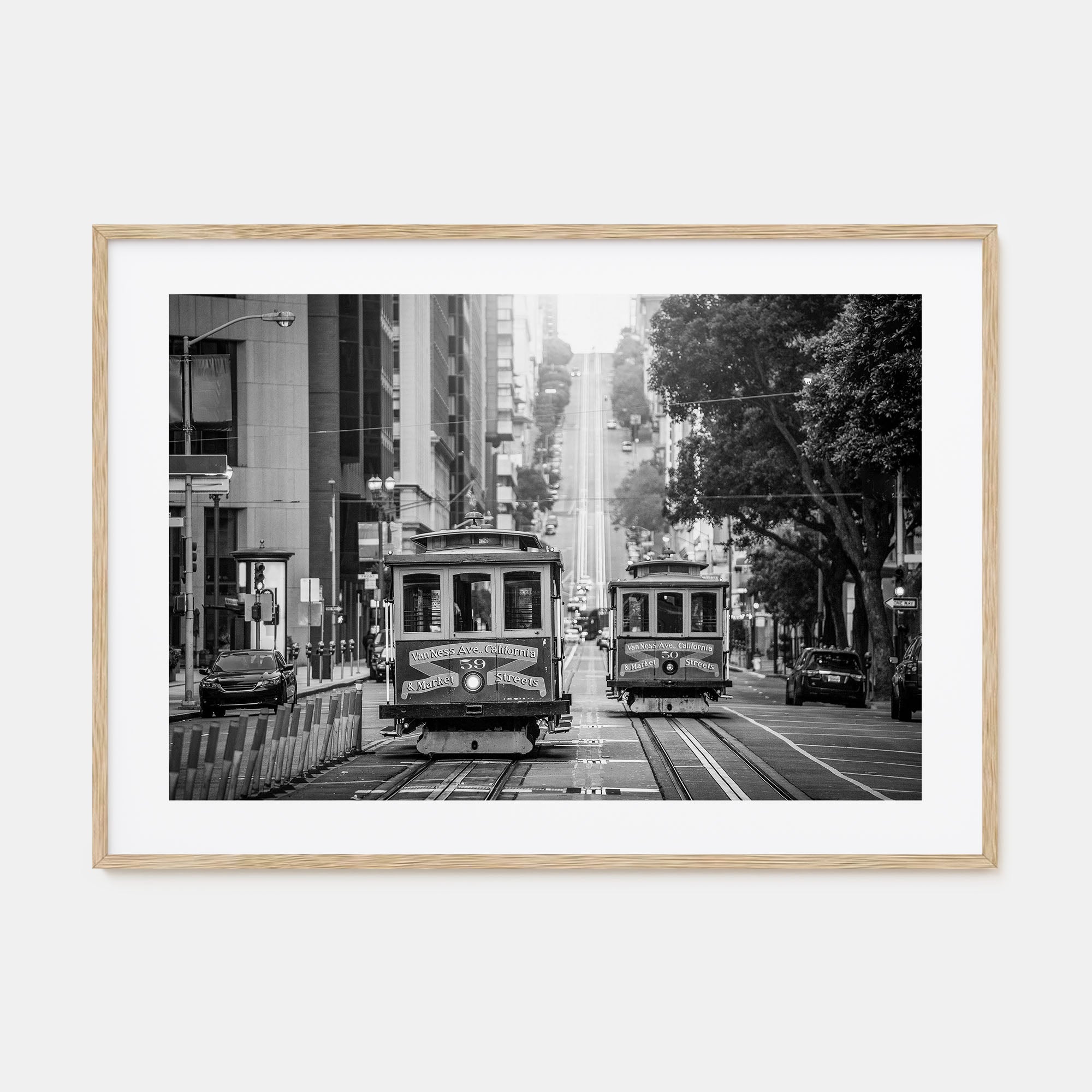 San Francisco Landscape B&W No 2 Poster
