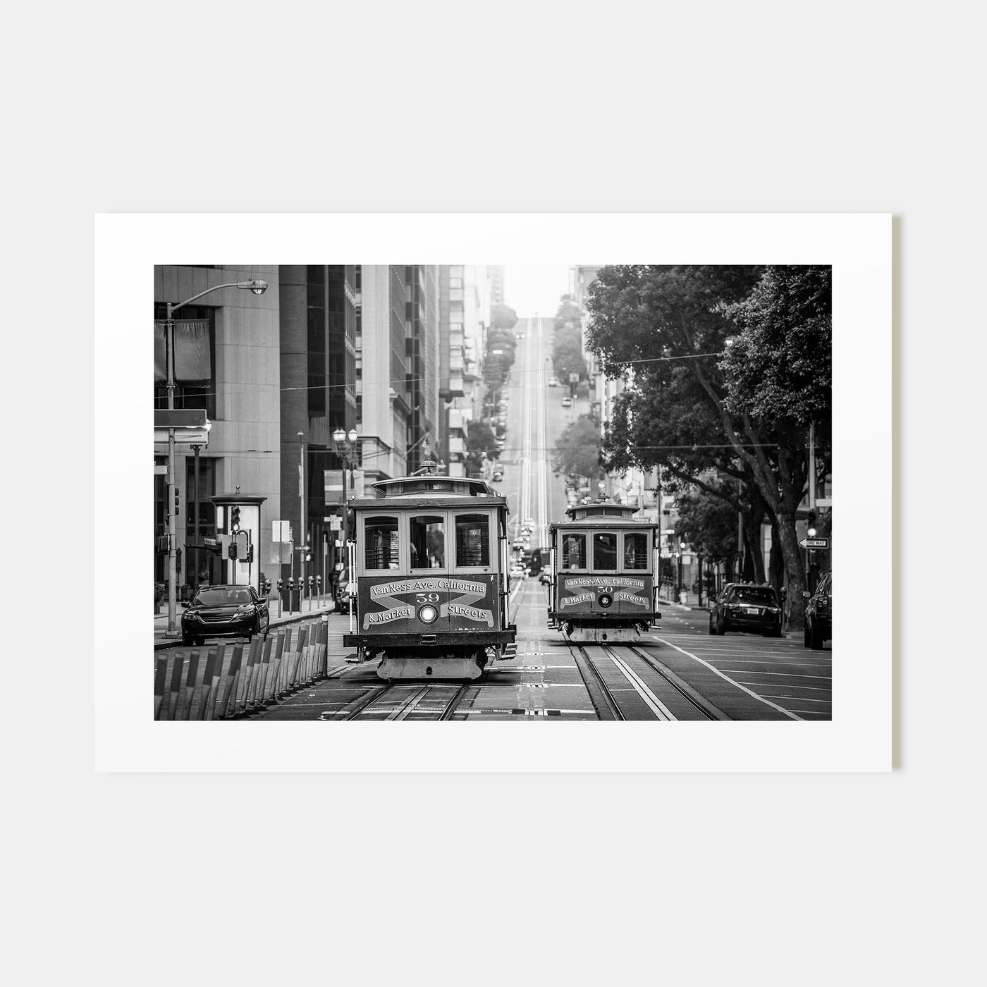 San Francisco Landscape B&W No 2 Poster