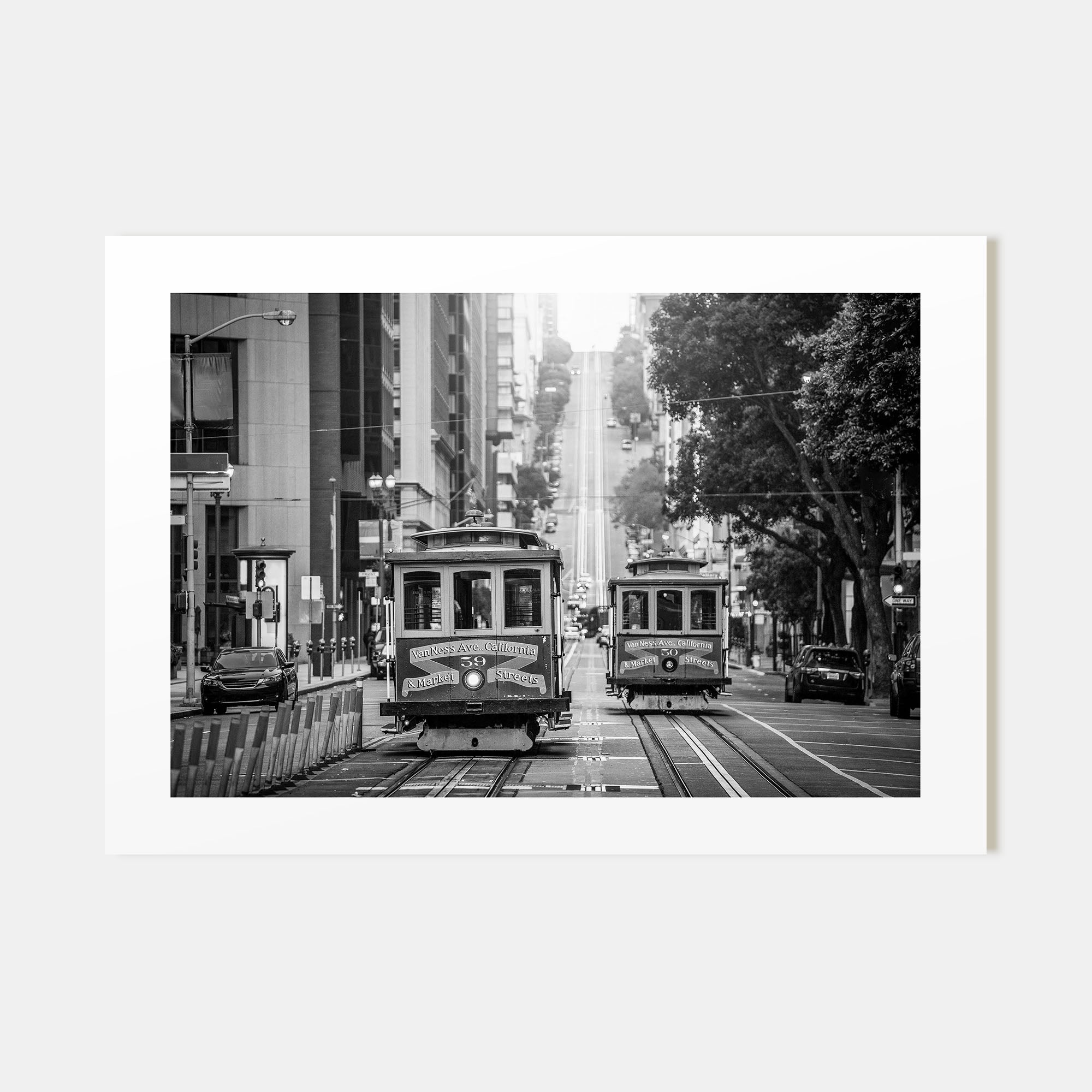 San Francisco Landscape B&W No 2 Poster