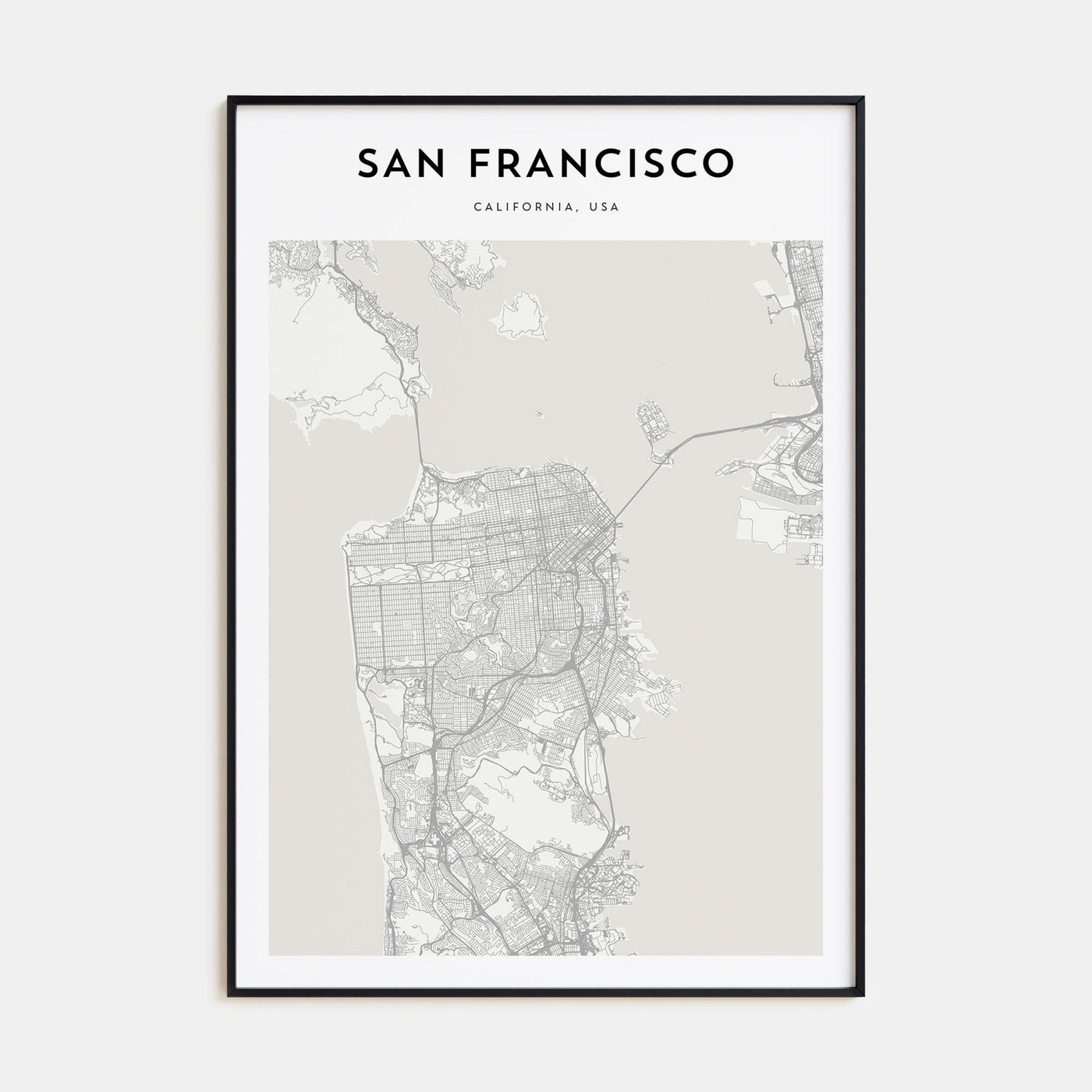 San Francisco Map Portrait Poster