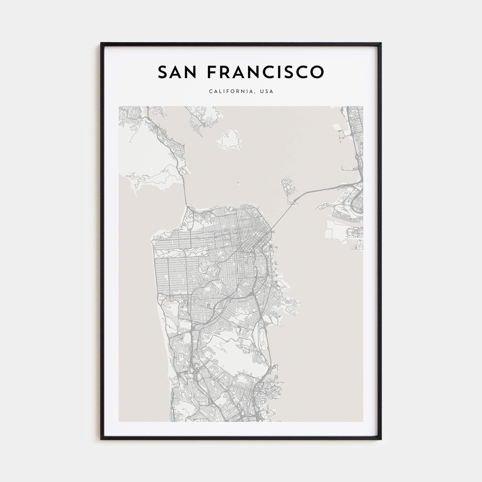 San Francisco Map Portrait Poster