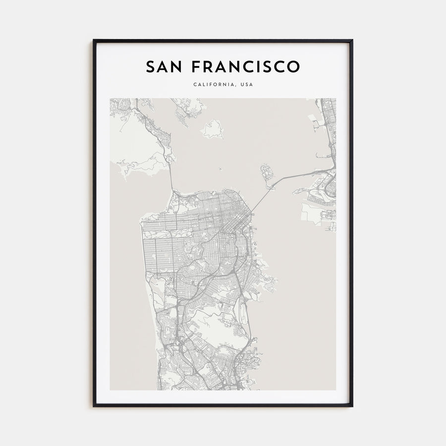 San Francisco Map Portrait Poster