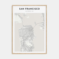 San Francisco Map Portrait Poster