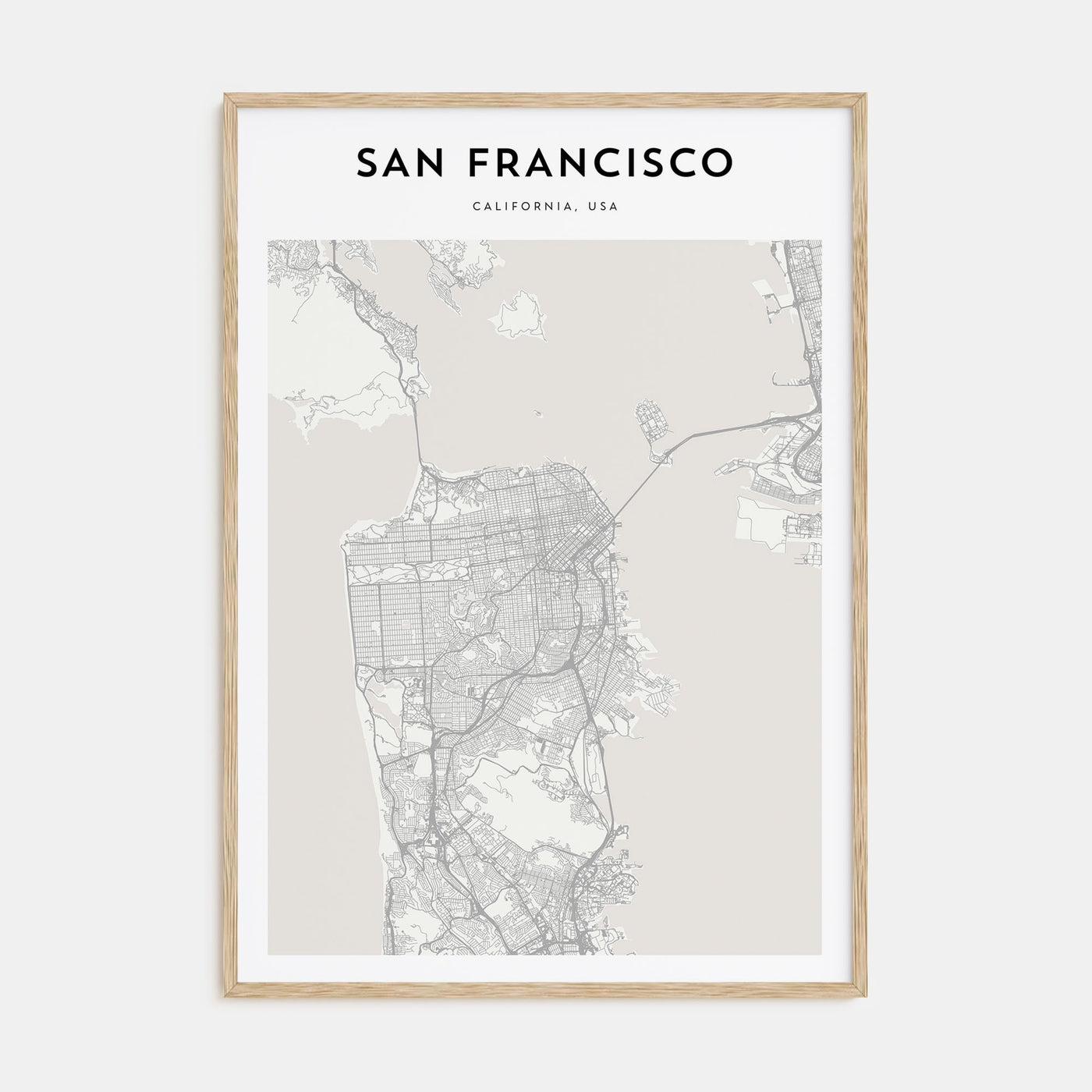 San Francisco Map Portrait Poster