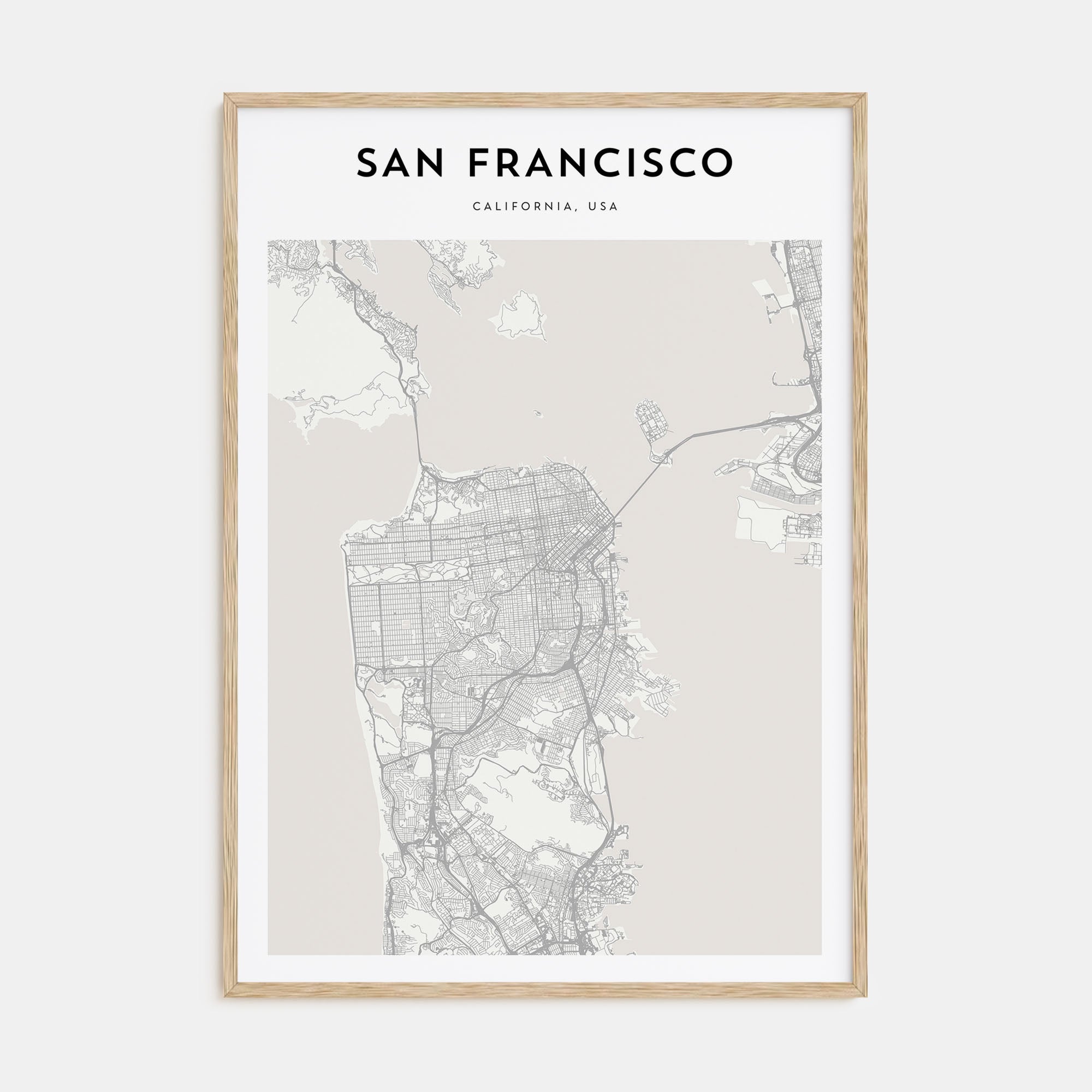 San Francisco Map Portrait Poster