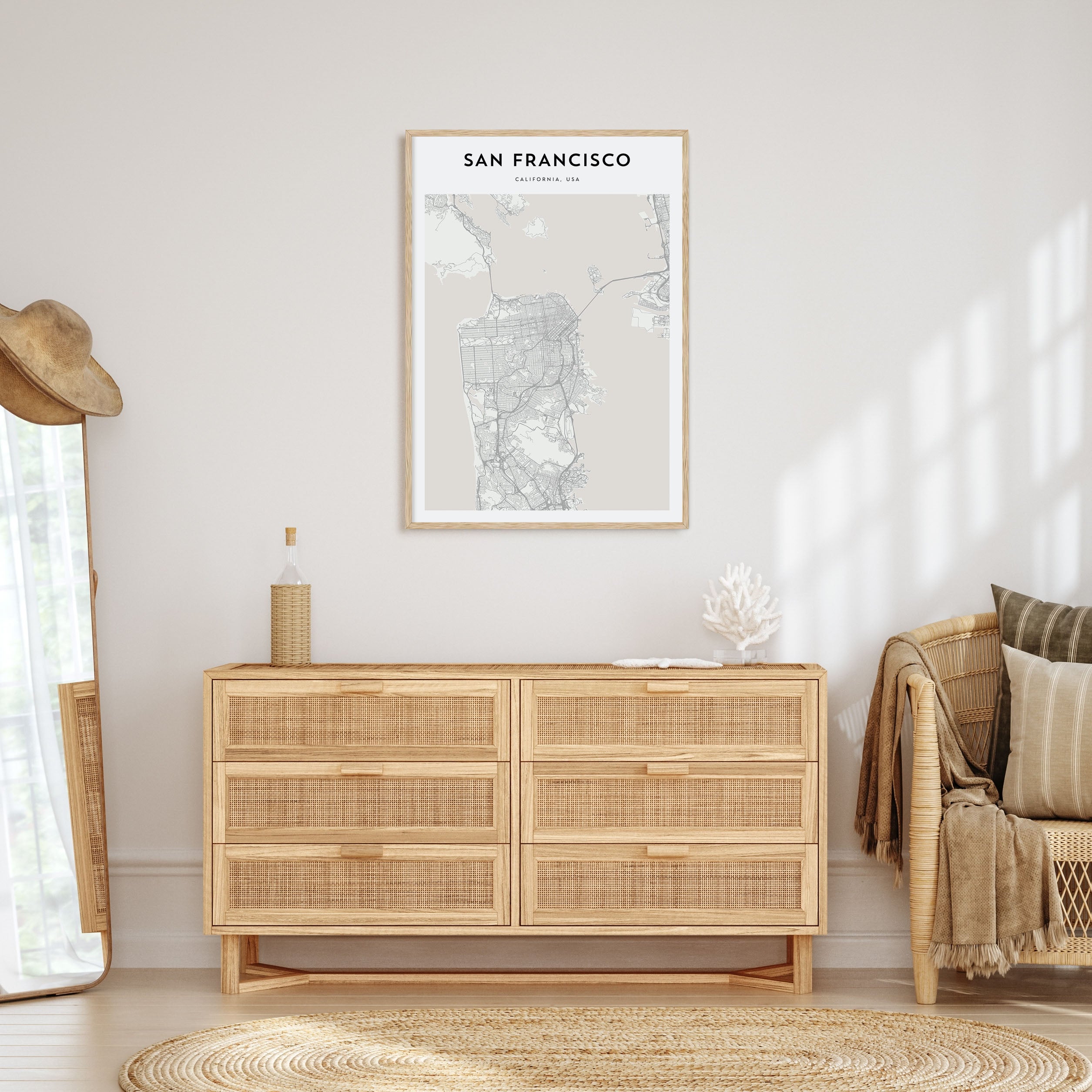 San Francisco Map Portrait Poster
