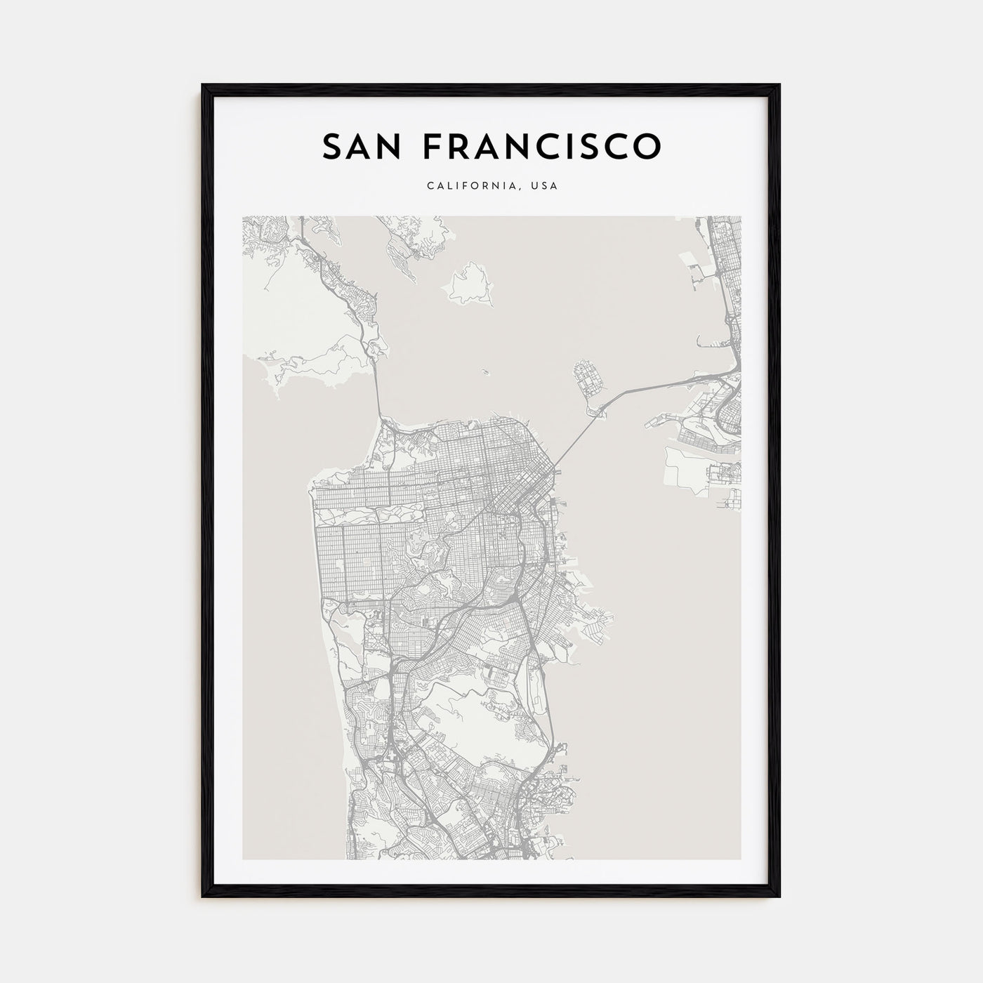 San Francisco Map Portrait Poster