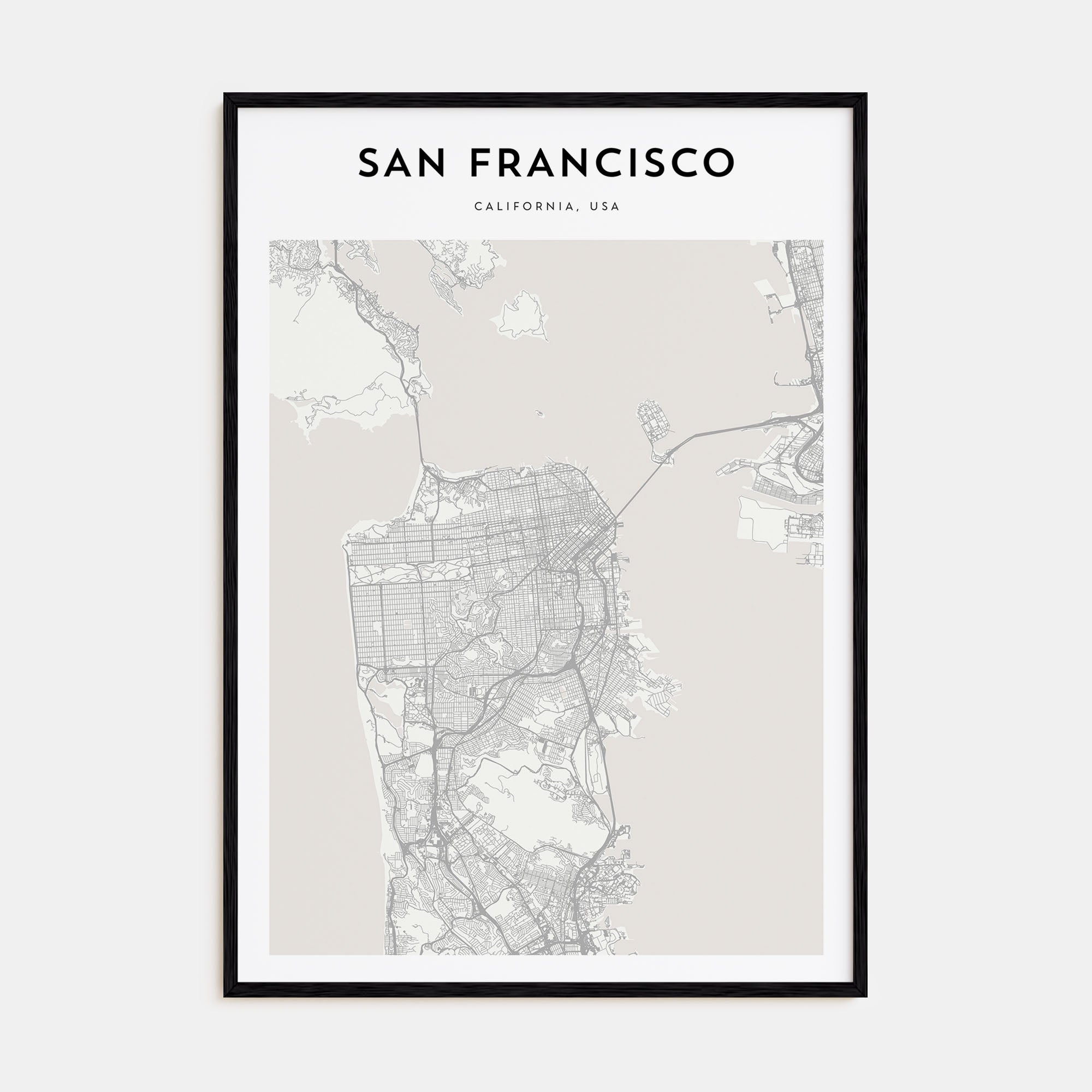 San Francisco Map Portrait Poster
