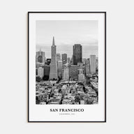 San Francisco Portrait B&W No 2 Poster