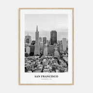 San Francisco Portrait B&W No 2 Poster