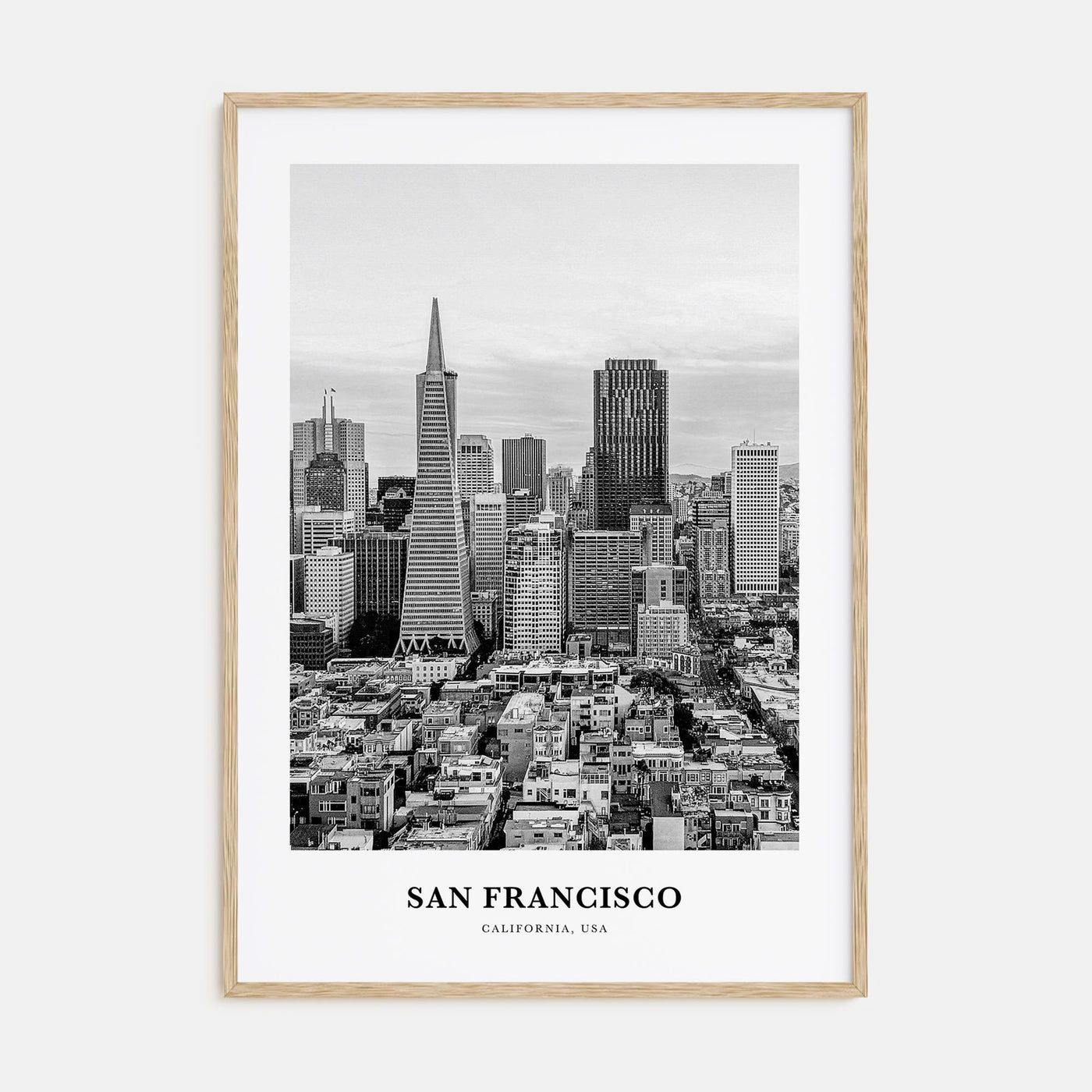 San Francisco Portrait B&W No 2 Poster