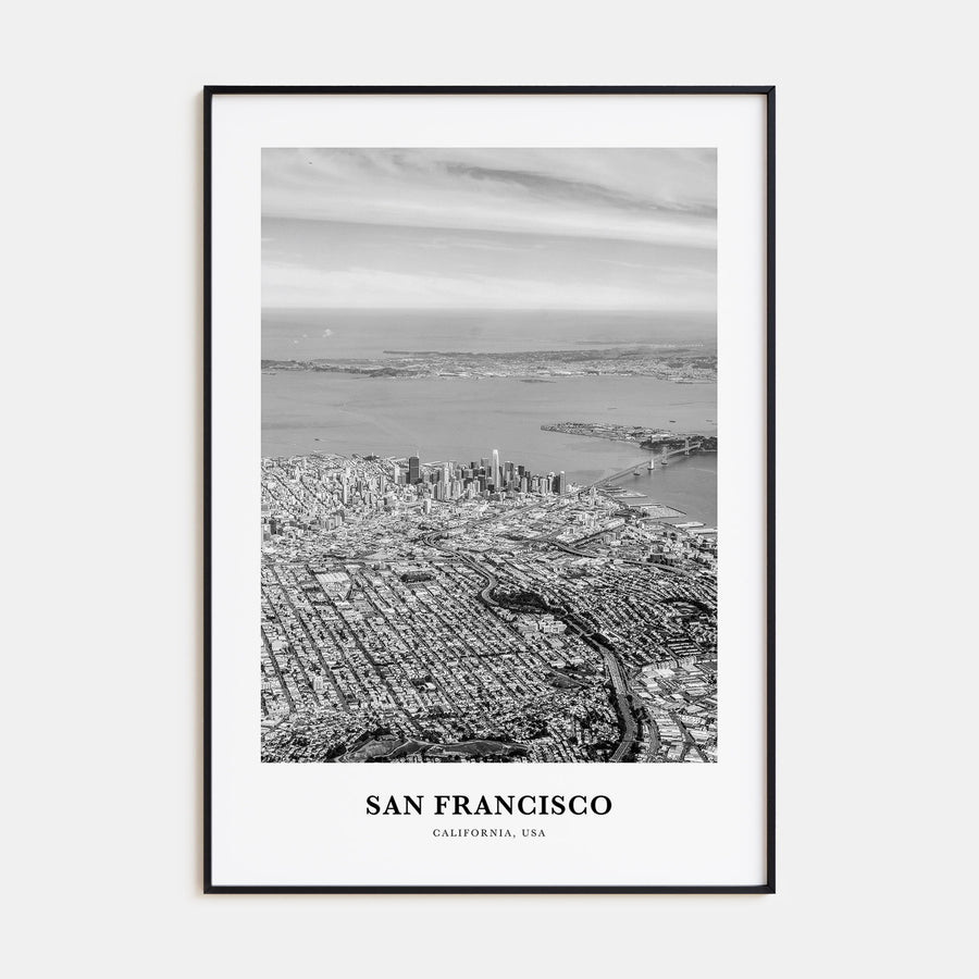 San Francisco Portrait B&W No 3 Poster