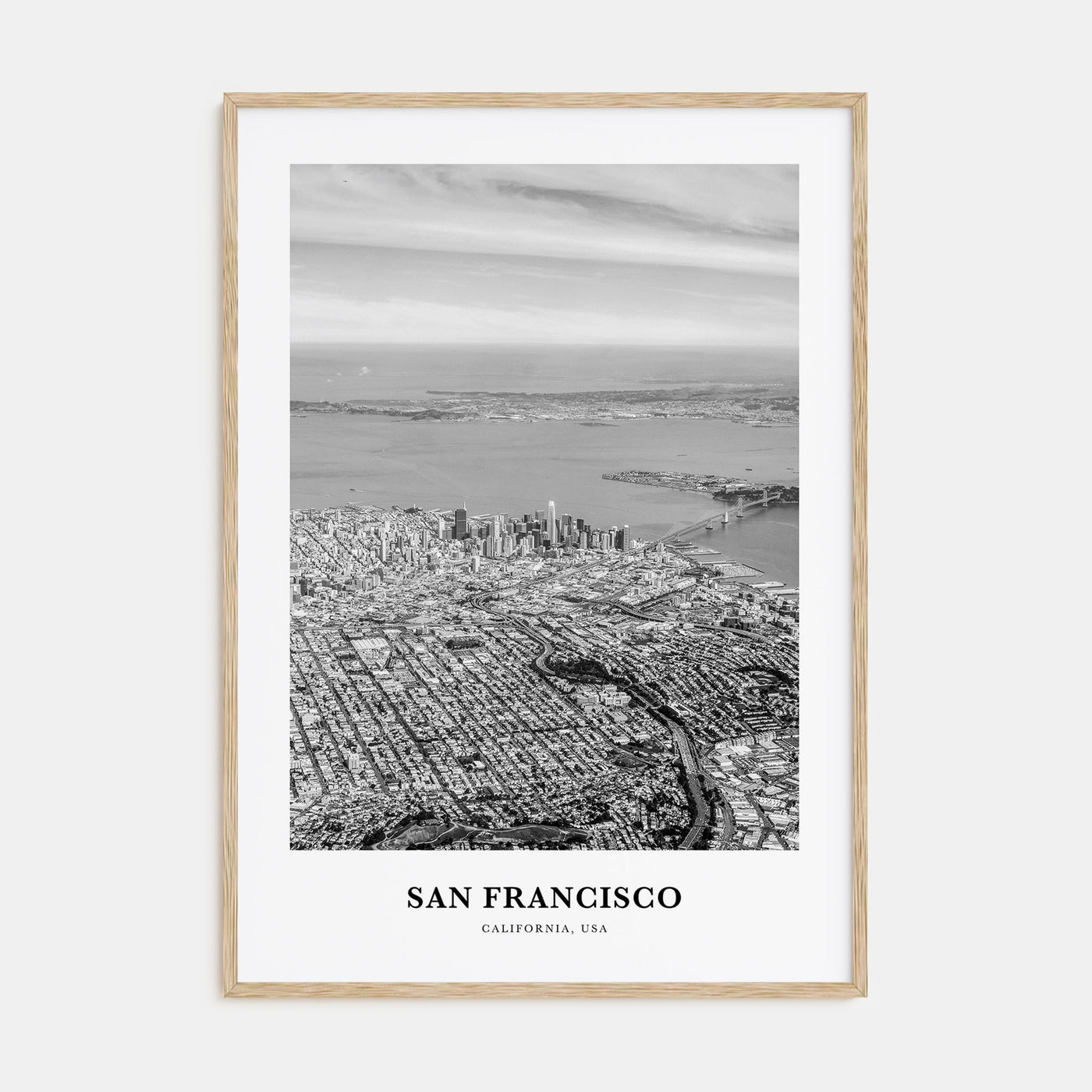San Francisco Portrait B&W No 3 Poster