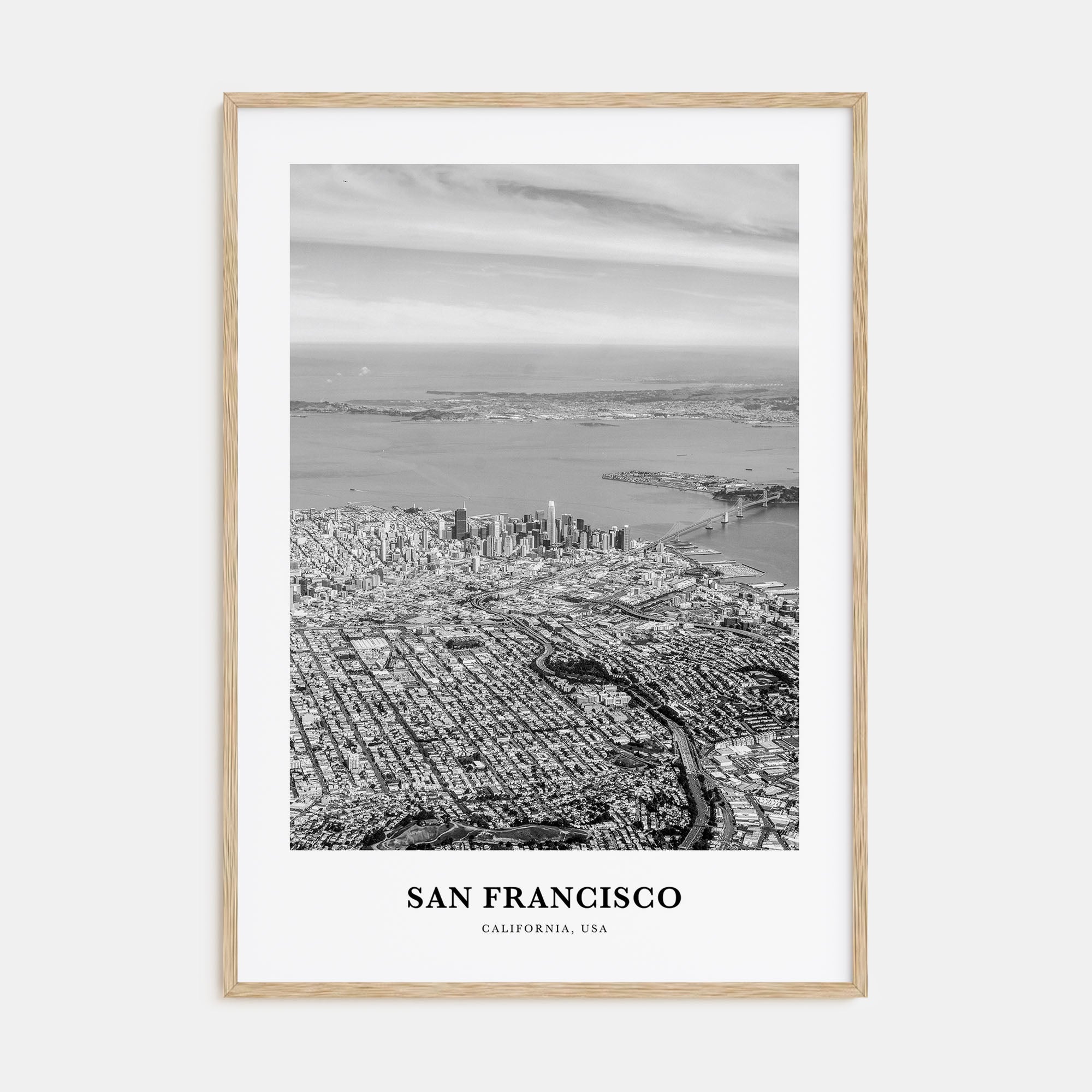 San Francisco Portrait B&W No 3 Poster