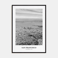 San Francisco Portrait B&W No 3 Poster