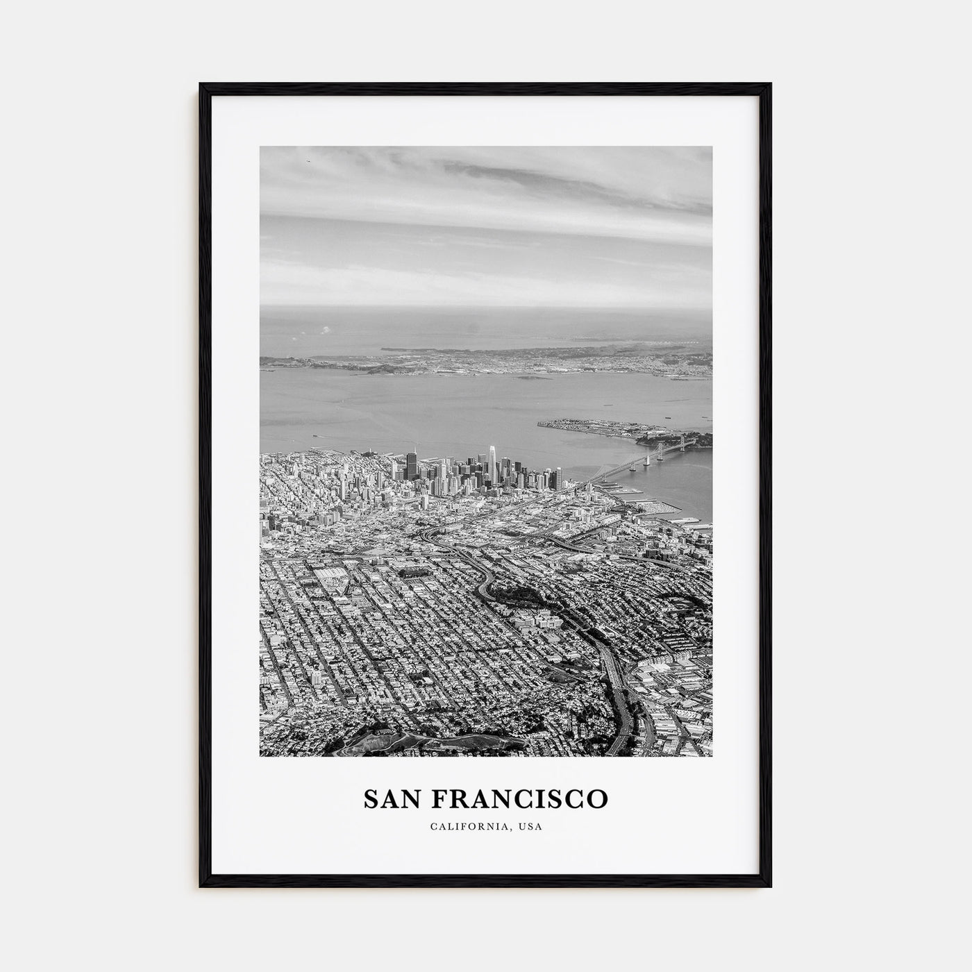 San Francisco Portrait B&W No 3 Poster