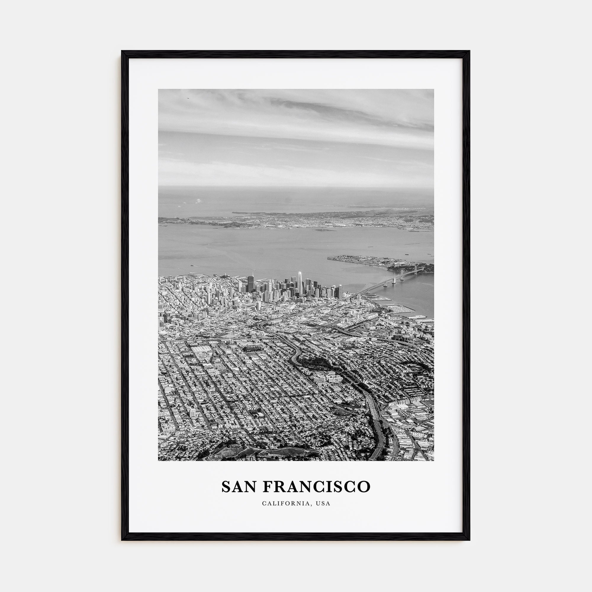 San Francisco Portrait B&W No 3 Poster