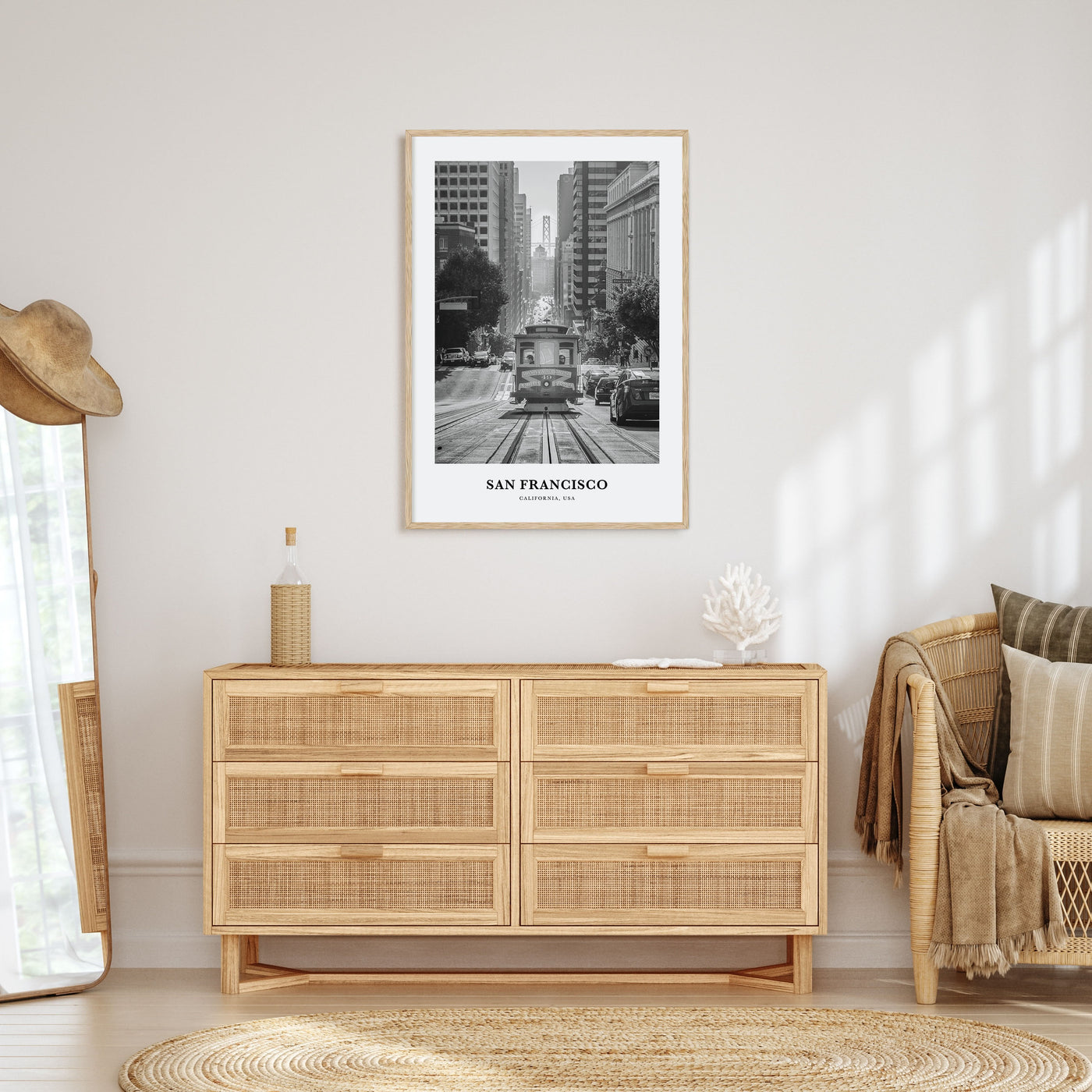 San Francisco Portrait B&W No 4 Poster