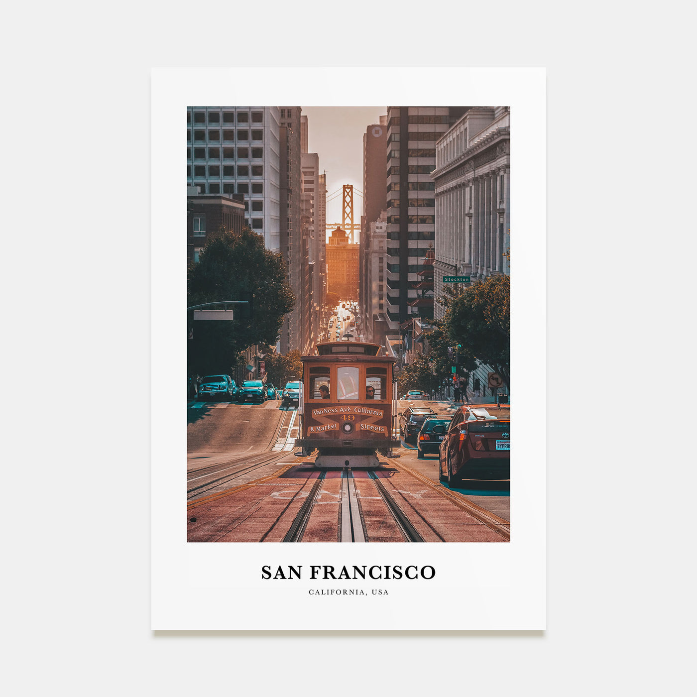 San Francisco Portrait Color No 1 Poster