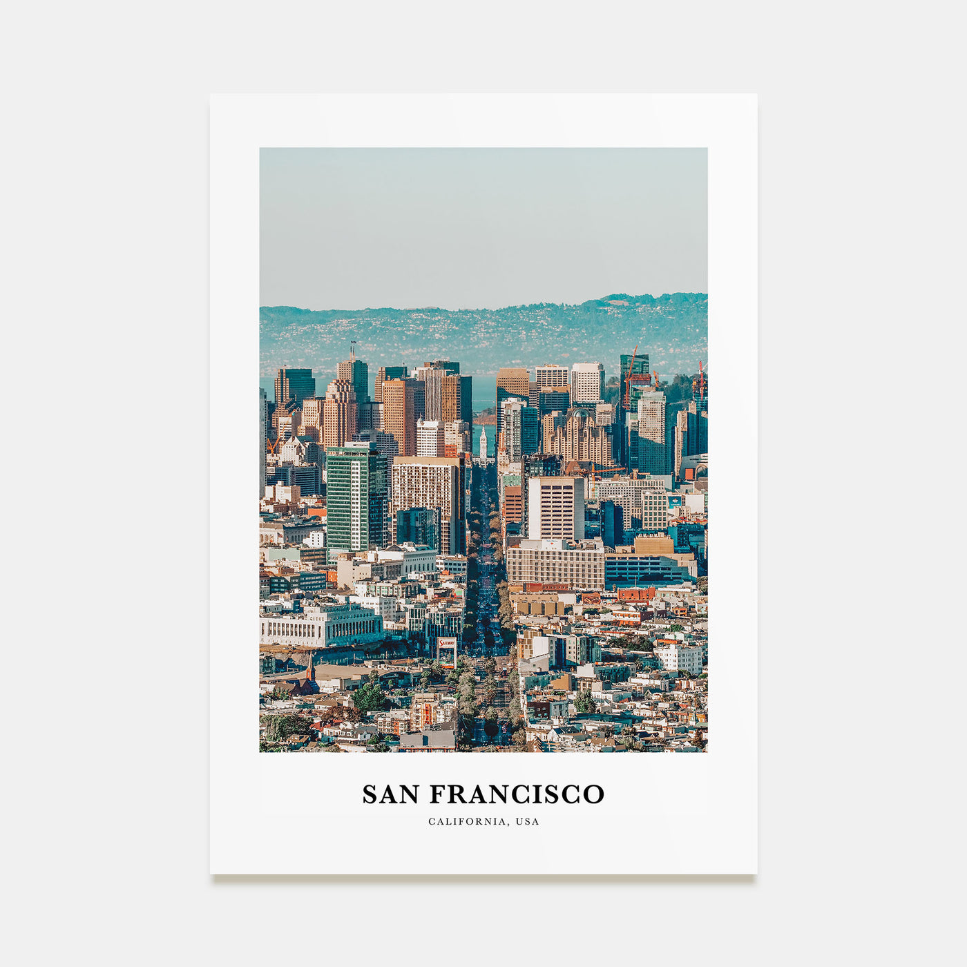 San Francisco Portrait Color No 3 Poster