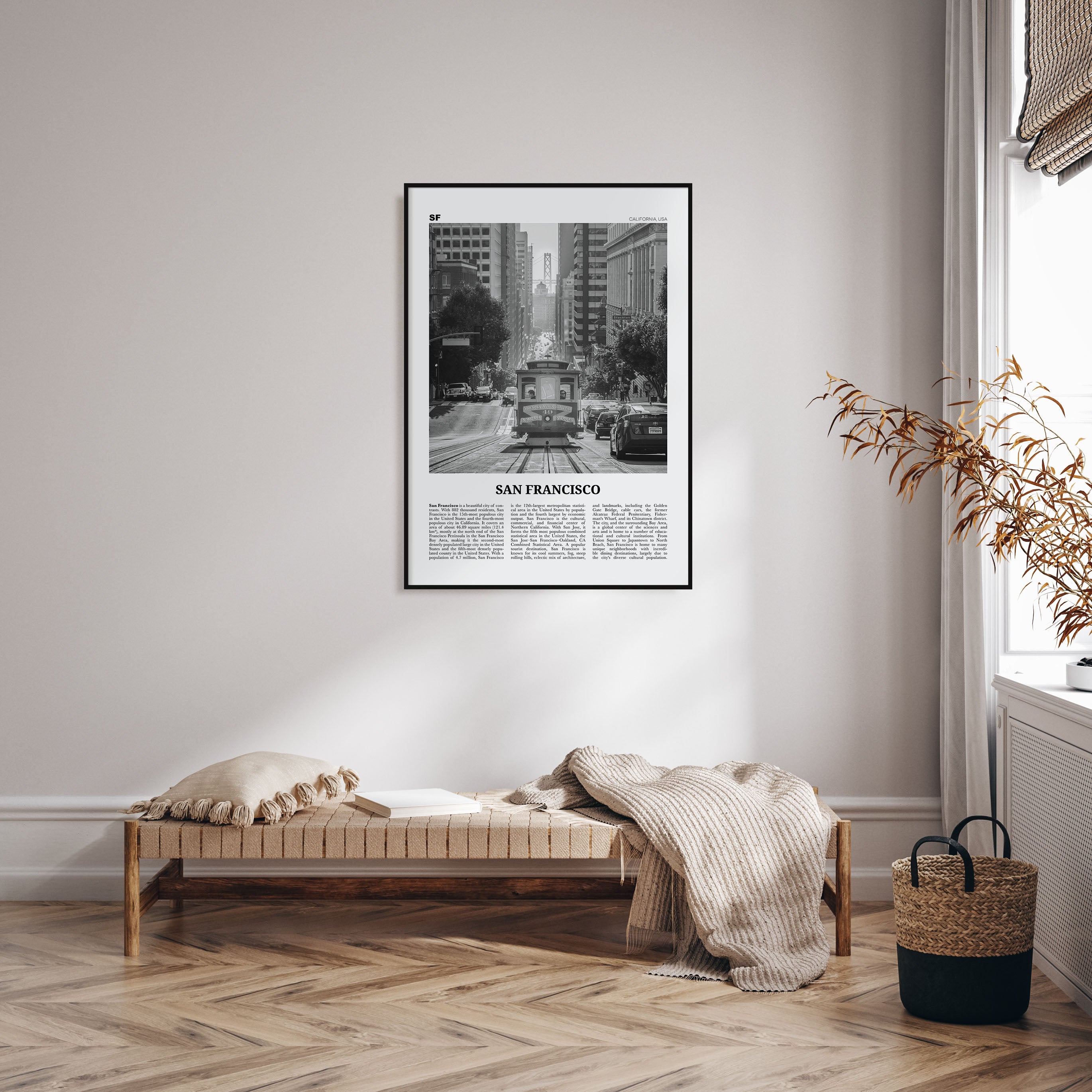 San Francisco Travel B&W No 2 Poster