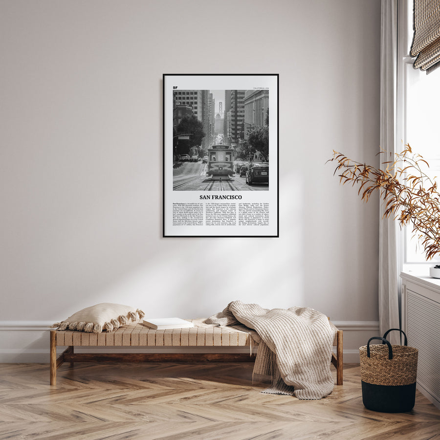 San Francisco Travel B&W No 2 Poster